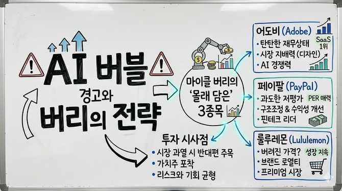 AI 버블 경고와 버리의 몰래 담은 주식 3종목 분석