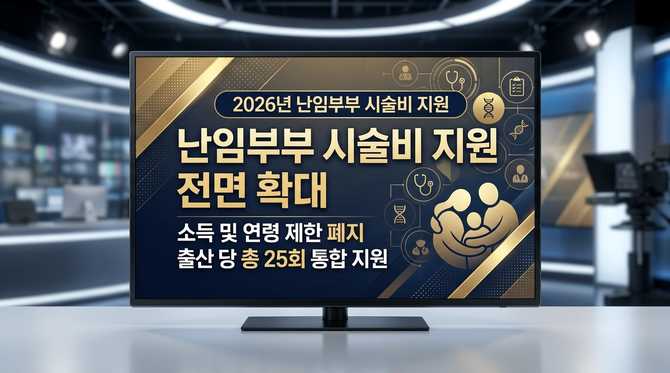 2026년 난임부부 시술비 지원 정책 변화와 지원금액·횟수·나이 제한 완전 정리