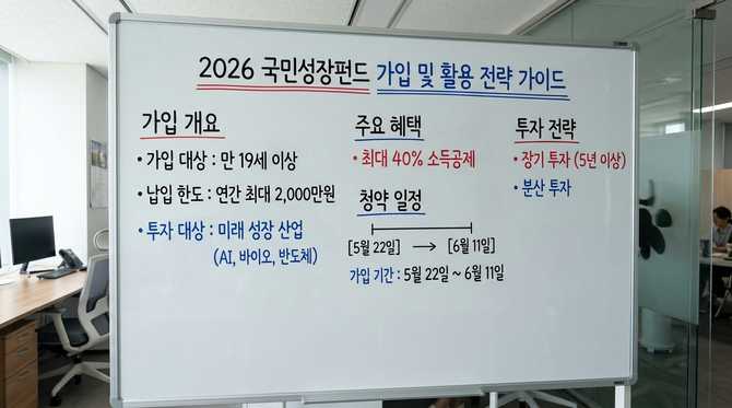 2026년 국민참여형 국민성장펀드 가입 방법과 핵심 전략