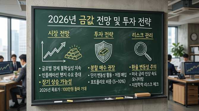 2026년 금값 전망과 안전자산 투자 타이밍: 금 시세와 전략 분석