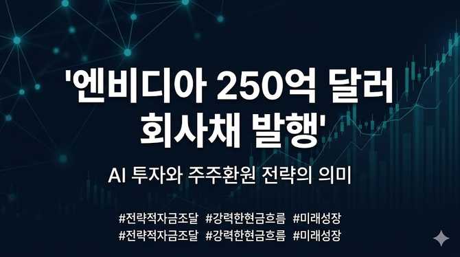엔비디아의 250억달러 회사채 발행, AI 투자와 주주환원 전략의 의미는?
