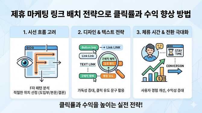 제휴 마케팅 링크 배치 전략으로 클릭률과 수익 향상 방법