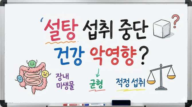 설탕 섭취 중단이 오히려 건강에 악영향? 최신 연구 결과 분석