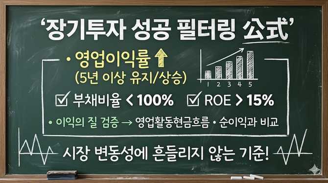 주식 장기투자 성공을 위한 재무제표와 영업이익률 필터링 공식