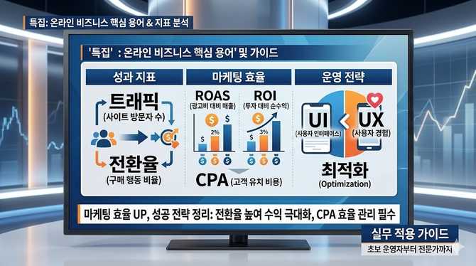 온라인 비즈니스 핵심 용어와 지표 분석 가이드: 전환율, ROAS 등 핵심 전략 정리