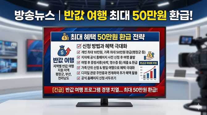 반값 여행 최대 50만원 환급, 신청 방법과 혜택 극대화 전략은?