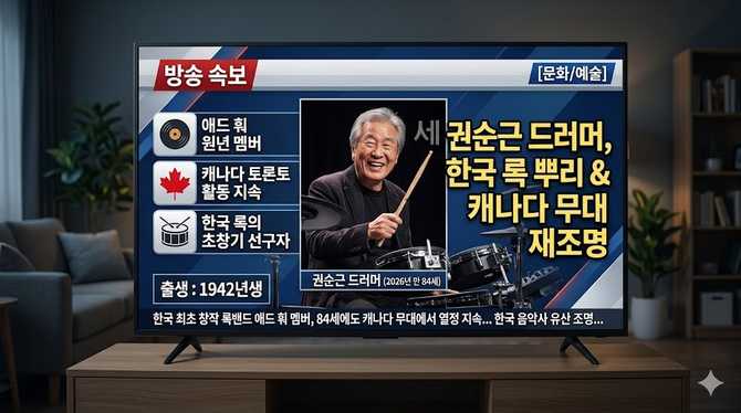 세 권순근 드러머, 한국 록의 뿌리와 캐나다 무대 재조명
