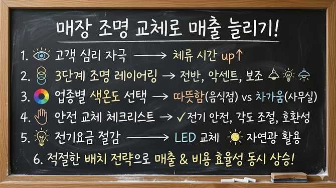 매장 조명 교체로 매출 늘리기, 실전 배치 전략과 효과는?