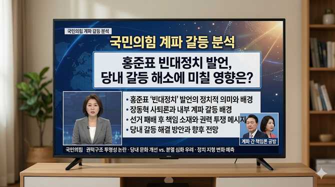 홍준표 빈대정치 발언이 국민의힘 내 계파 갈등 해소에 미칠 영향은?