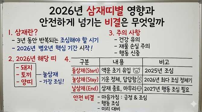 년 삼재띠별 영향과 안전하게 넘기는 비결은 무엇일까