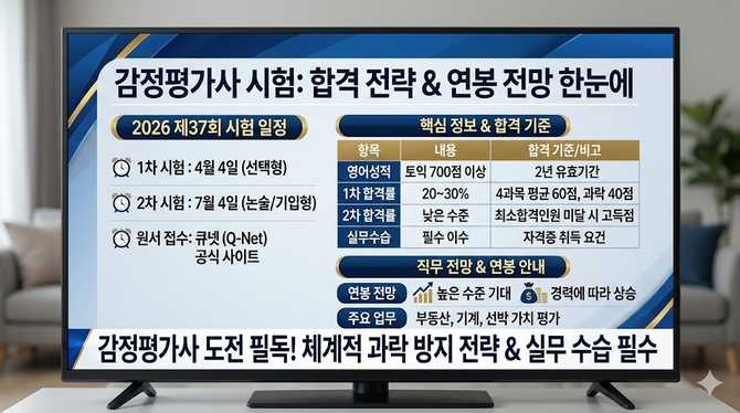 감정평가사 시험, 합격 전략과 연봉 전망까지 한눈에 파악하기
