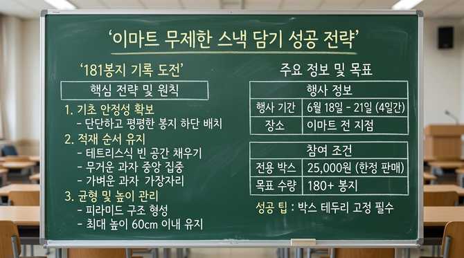 이마트 과자 181봉 기록, 실전 전략과 도전 노하우 공개