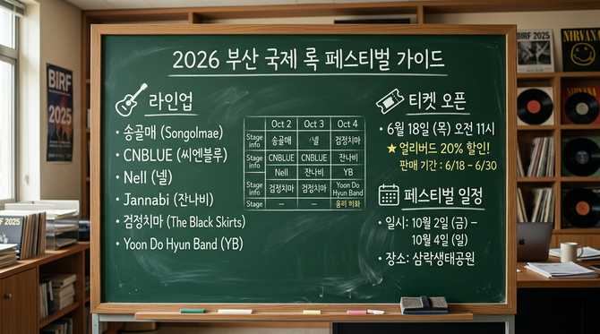 부산록페 기대 라인업과 티켓 구매 전략, 미리 준비하세요
