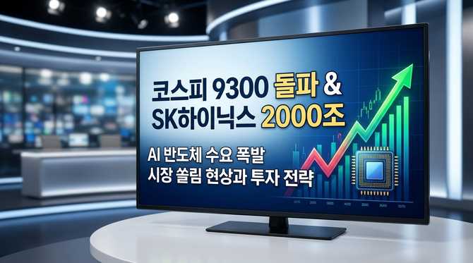 코스피 9300 돌파와 SK하이닉스 2000조 시총, 앞으로 투자 전략은?