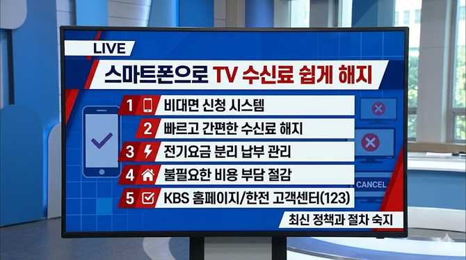 스마트폰으로 TV 수신료 쉽게 해지하는 방법, 지금 바로 실천하는 법은?