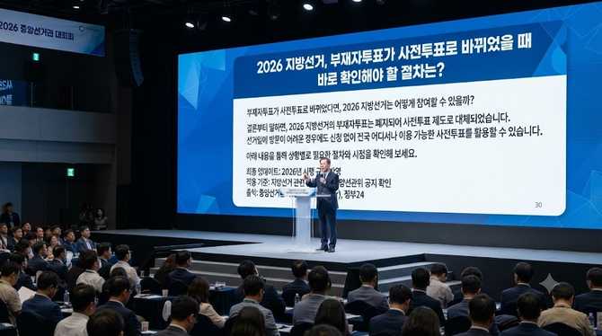 2026 지방선거, 부재자투표가 사전투표로 바뀌었을 때 바로 확인해야 할 절차는?
