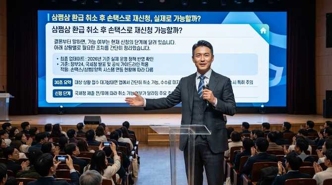 삼쩜삼 환급 취소 후 손택스로 재신청, 실제로 가능할까?