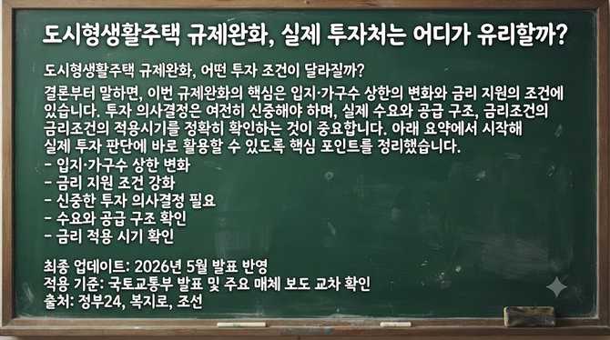 도시형생활주택 규제완화, 실제 투자처는 어디가 유리할까?