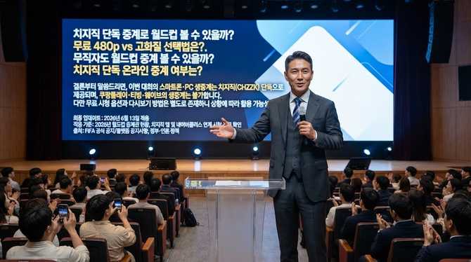치지직 단독 중계로 월드컵 볼 수 있을까? 무료 480p vs 고화질 선택법은?