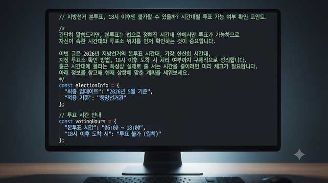 지방선거 본투표, 18시 이후엔 불가할 수 있을까? 시간대별 투표 가능 여부 확인 포인트
