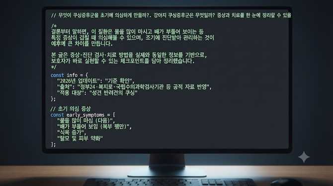 무엇이 쿠싱증후군을 초기에 의심하게 만들까?