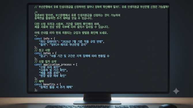 부산은행에서 유류 민생지원금을 신청하려면 얼마나 정확히 확인해야 할까?