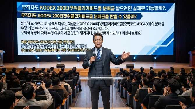 무직자도 KODEX 200타겟위클리커버드콜 분배금 받으려면 실제로 가능할까?
