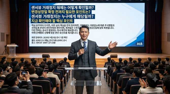 센서뷰 거래정지 해제는 어떻게 확인할까? 변경상장일 확정 전까지 필요한 포인트는?