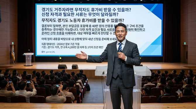 경기도 거주자라면 무직자도 휴가비 받을 수 있을까? 신청 자격과 필요한 서류는 무엇이 달라질까?