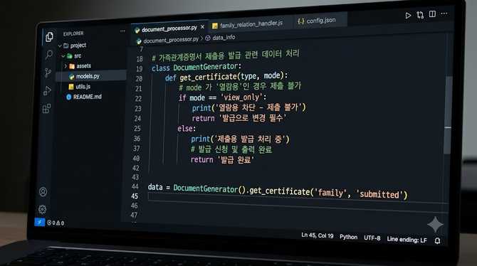 가족관계증명서 제출용으로 받으려면 열람용에서 막히지 않게 발급(출력)으로 바꿔야 할까?