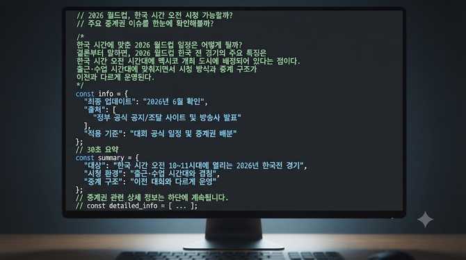 2026 월드컵, 한국 시간 오전 시청 가능할까? 주요 중계권 이슈를 한눈에 확인해볼까?