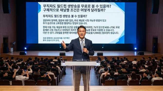 무직자도 월드컵 생방송을 무료로 볼 수 있을까? 구체적으로 채널별 조건은 어떻게 달라질까?
