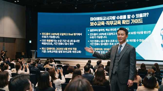 마이에듀교사자람, 수료 가능 여부를 단정하는 결정 포인트는 무엇일까?