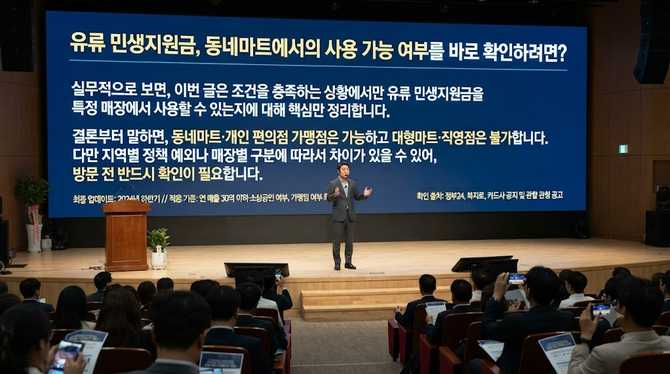 유류 민생지원금, 동네마트에서의 사용 가능 여부를 바로 확인하려면?
