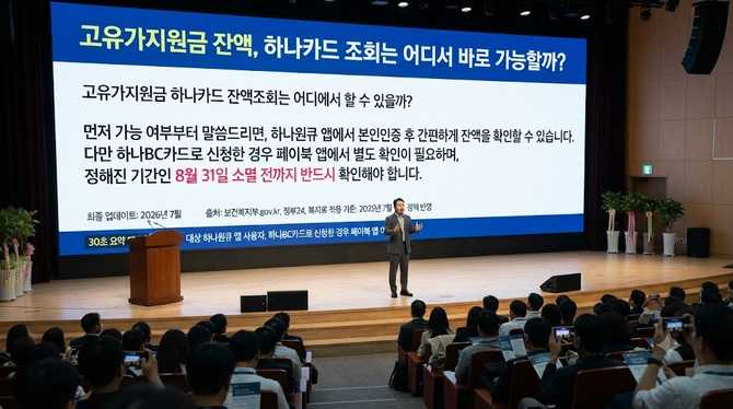 고유가지원금 잔액, 하나카드 조회는 어디서 바로 가능할까?