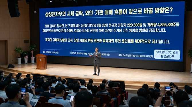 삼성전자우의 시세 급락, 외인·기관 매매 흐름이 앞으로 바꿀 방향은?