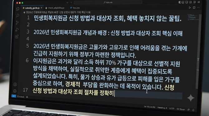 민생회복지원금 신청 방법과 대상자 조회, 혜택 놓치지 않는 꿀팁