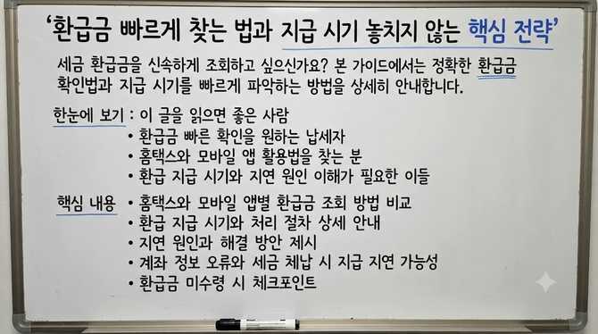 환급금 빠르게 찾는 법과 지급 시기 놓치지 않는 핵심 전략