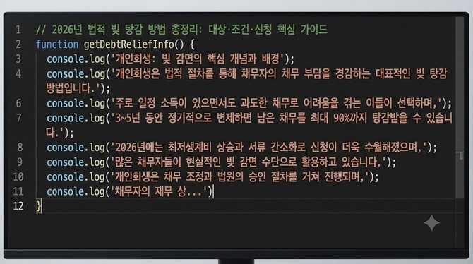 2026년 법적 빚 탕감 방법 총정리: 대상·조건·신청 핵심 가이드