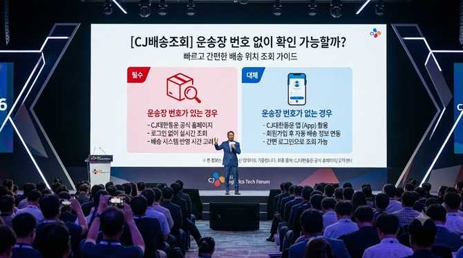 CJ배송조회, 운송장 번호 없이 확인하는 방법은 있을까?