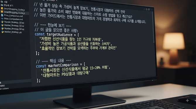 년 물가 상승 속 가성비 높게 장보기, 전통시장과 대형마트 선택 전략