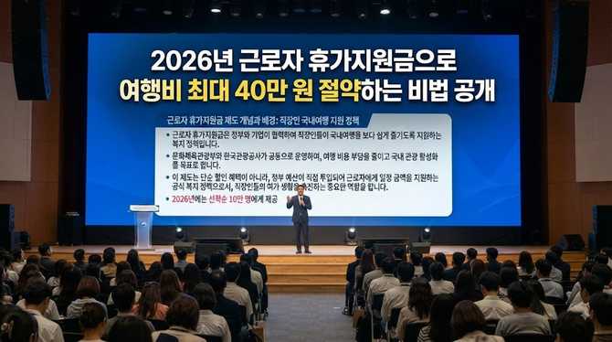 2026년 근로자 휴가지원금으로 여행비 최대 40만 원 절약하는 비법 공개