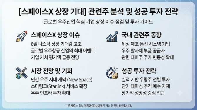 스페이스X 상장 기대와 관련주, 성공 투자 전략은 무엇일까