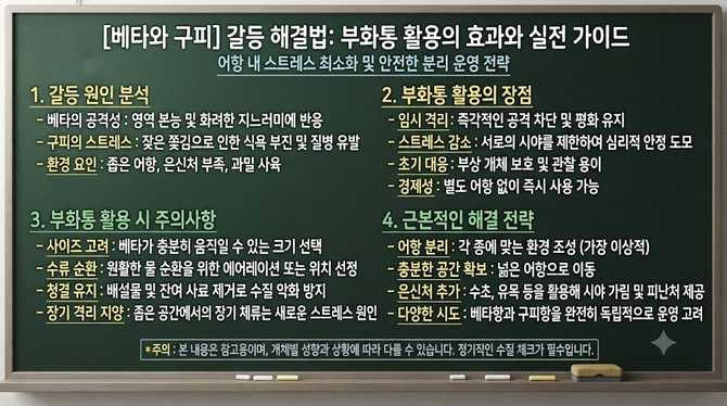 베타와 구피 갈등 해결법, 부화통 활용이 효과적일까?