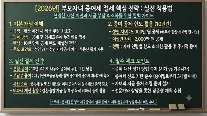 년 부모자녀 증여세 절세 핵심 전략, 실전 적용법은 무엇일까