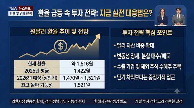 환율 급등 속 투자 전략, 지금 실전 대응법은?