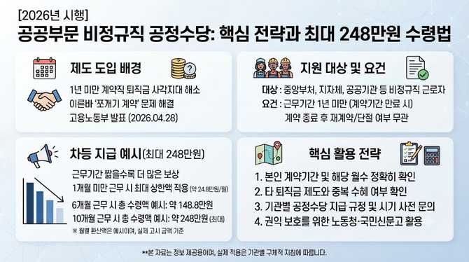 공공부문 비정규직 공정수당 최대 248만원, 내년 시행 전에 알아둘 핵심 전략