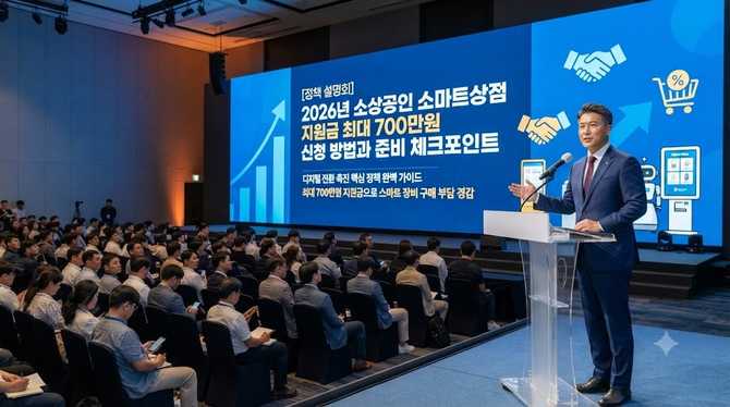 2026년 소상공인 스마트상점 지원금 최대 700만원 신청 방법과 준비 체크포인트