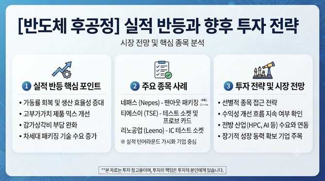 반도체 후공정 실적 반등, 투자 전략과 시장 전망은 어떻게 달라질까