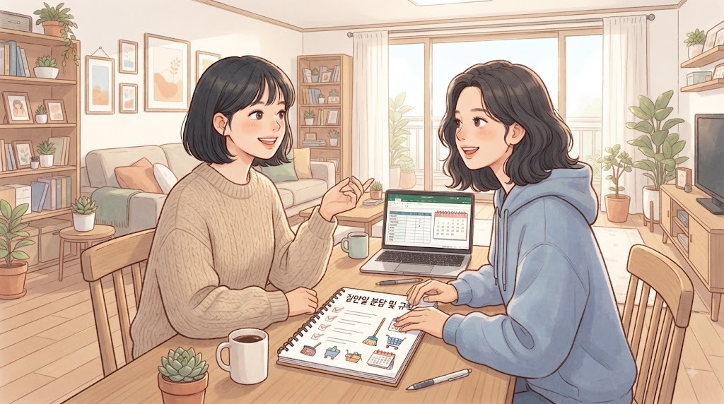 친구와의 자취, 싸움 없이 평화롭게 지내는 팁